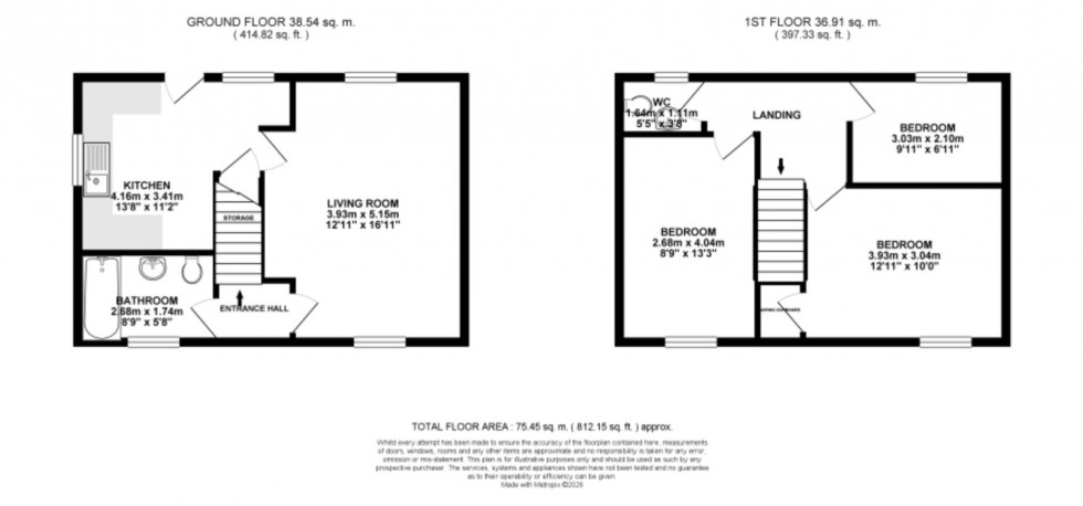 Floorplan for Droversdale Road, Bircotes, DN11