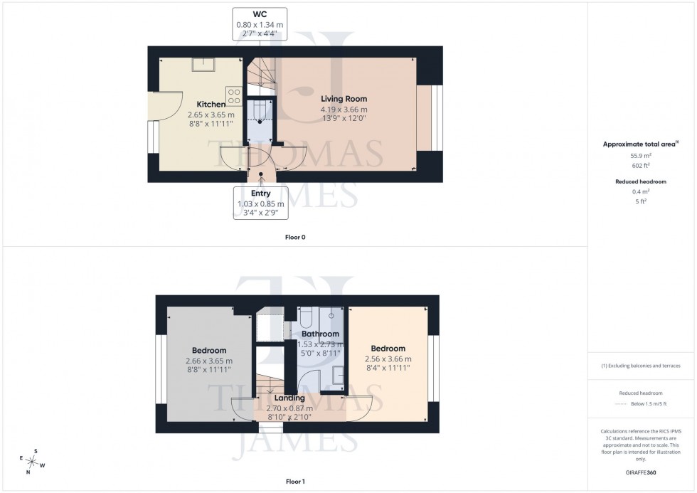 Floorplan for Manns Leys, Cotgrave, NG12