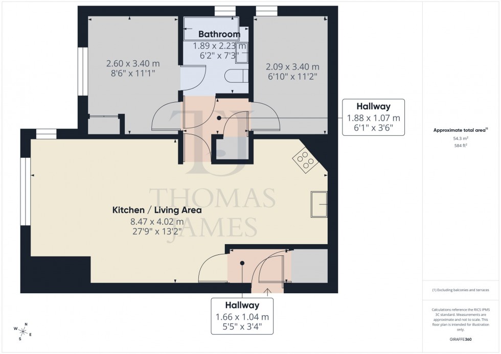 Floorplan for Candleby Lane, Cotgrave, NG12