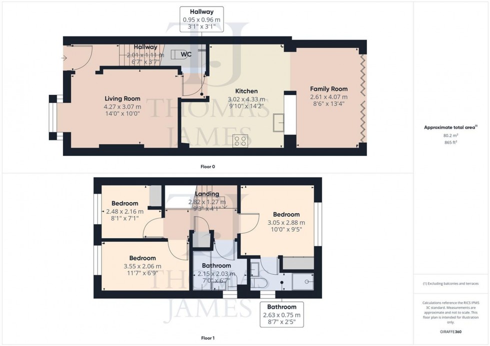 Floorplan for Henson Close, Radcliffe-On-Trent, NG12