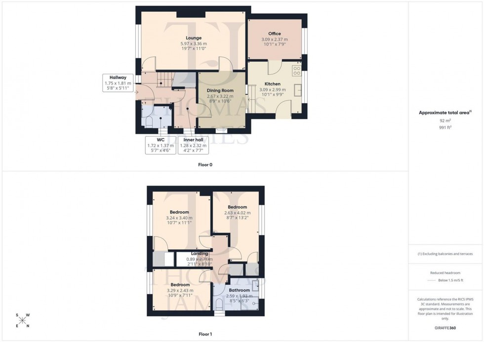 Floorplan for Summerwood Lane, Nottingham, NG11