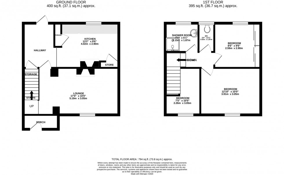 Floorplan for Park Road East, Calverton, Nottingham