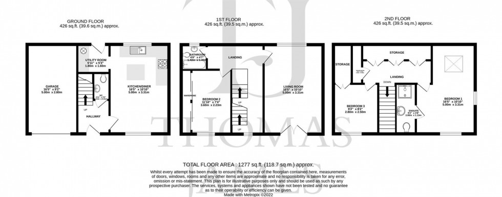 Floorplan for Brettsil Drive, Ruddington, NG11