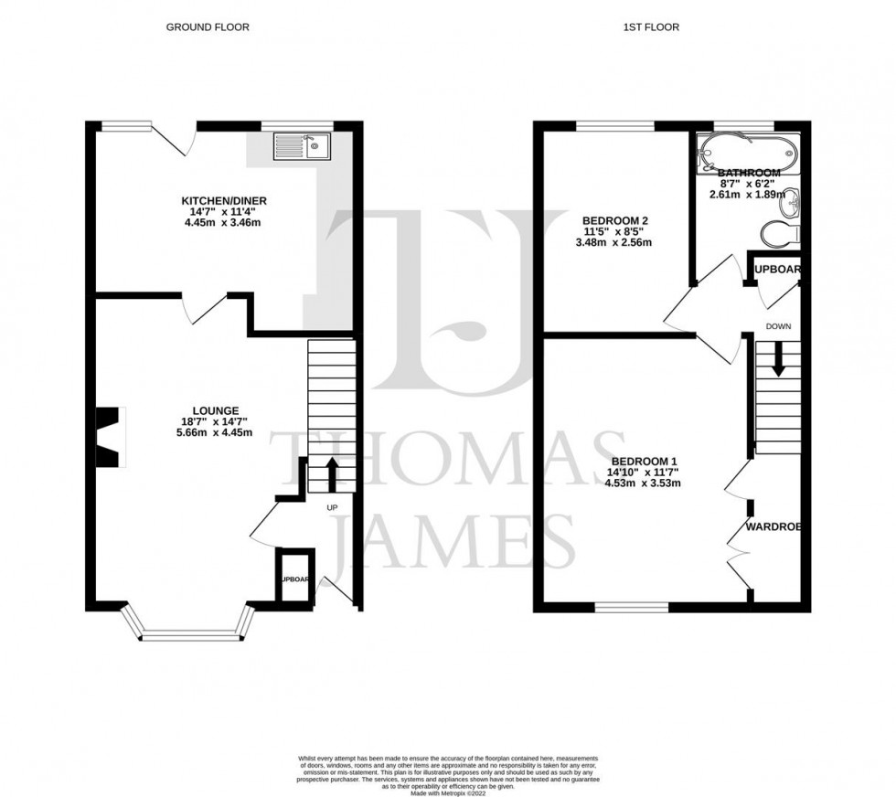 Floorplan for Ballantrae Close, Arnold, Nottingham