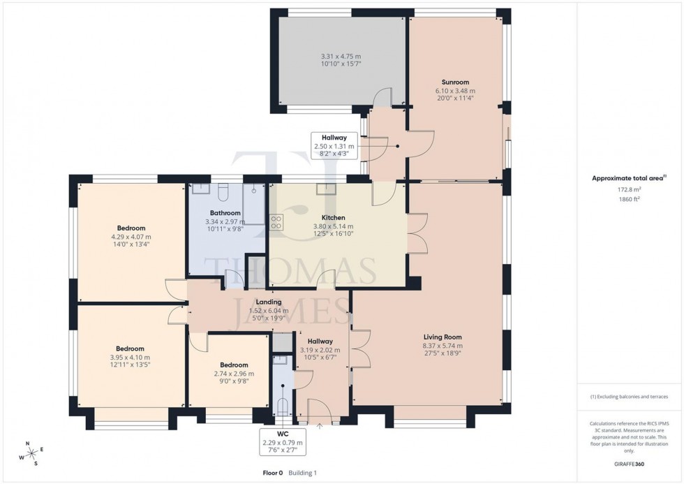 Floorplan for Foredrift Close, Gotham, NG11