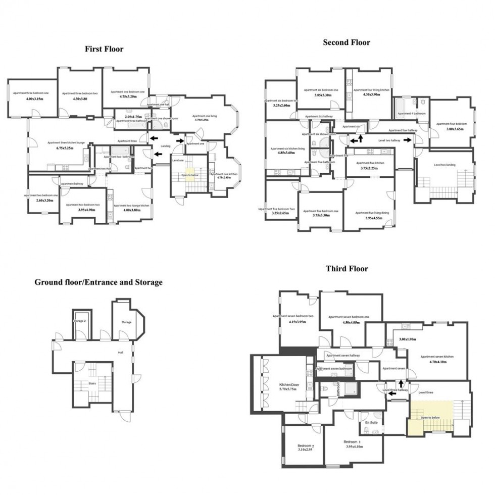 Floorplan for The Waverley Centre, Portland Road, Nottingham