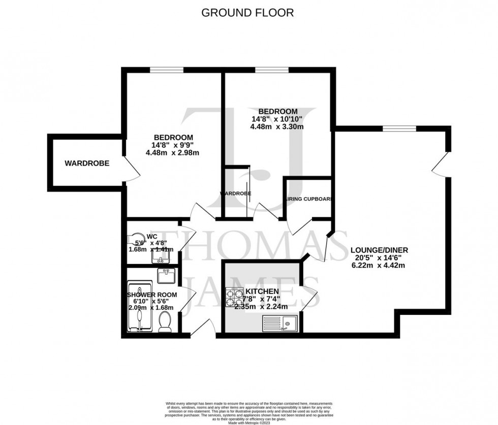 Floorplan for Manor Lodge, Ruddington, Nottingham