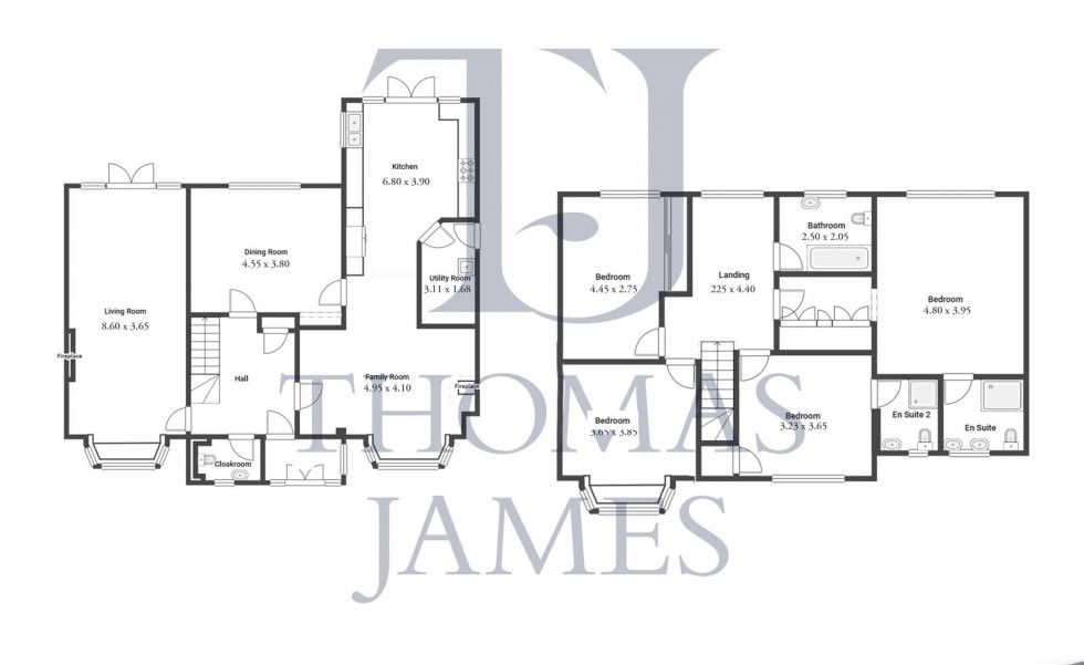 Floorplan for The Ridings, Rothley, Leicester