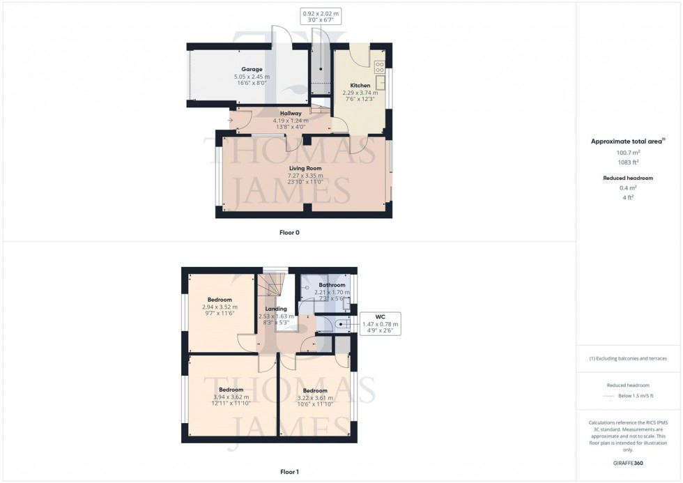 Floorplan for The Hollows, Silverdale, Nottingham