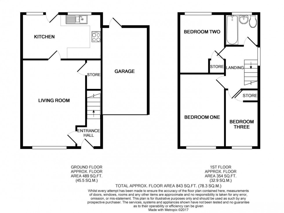 Floorplan for Kingston Drive, Cotgrave