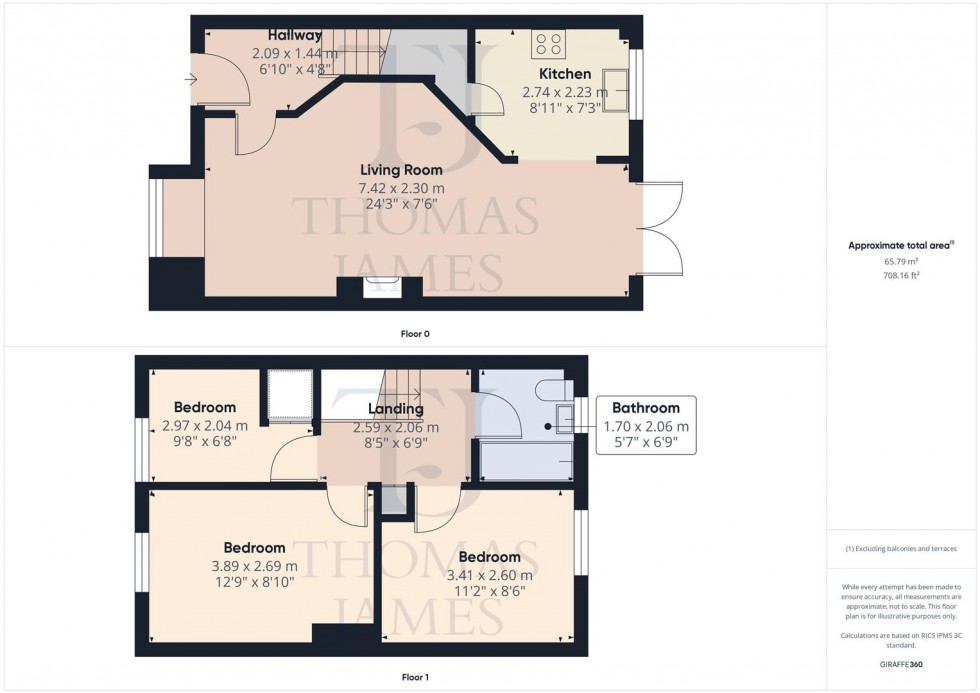 Floorplan for Brendon Grove, Bingham, Nottingham