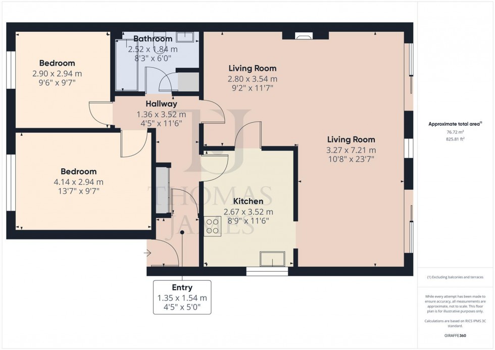 Floorplan for Candleby Lane, Cotgrave, Nottingham