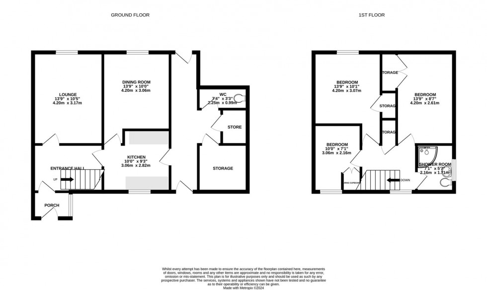Floorplan for Rivergreen, Clifton, Nottingham