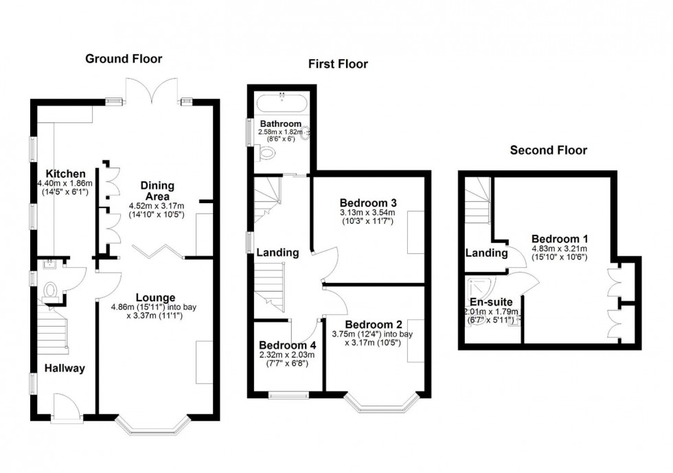 Floorplan for Abingdon Drive, Ruddington, Nottingham