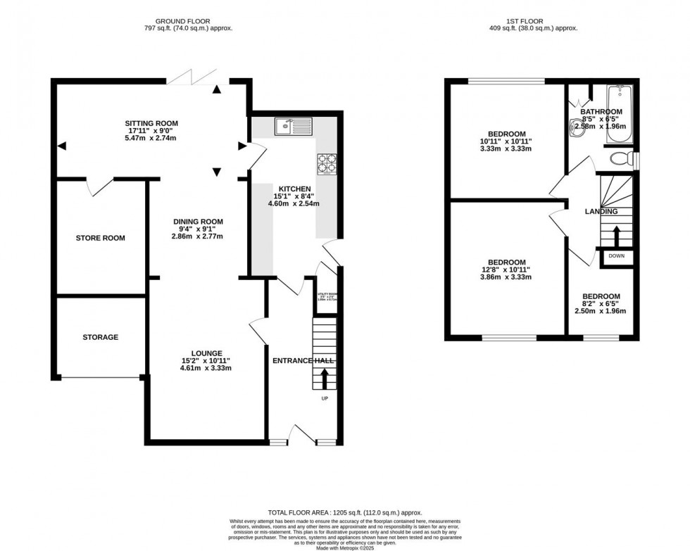 Floorplan for Wynbreck Drive, Keyworth, Nottingham
