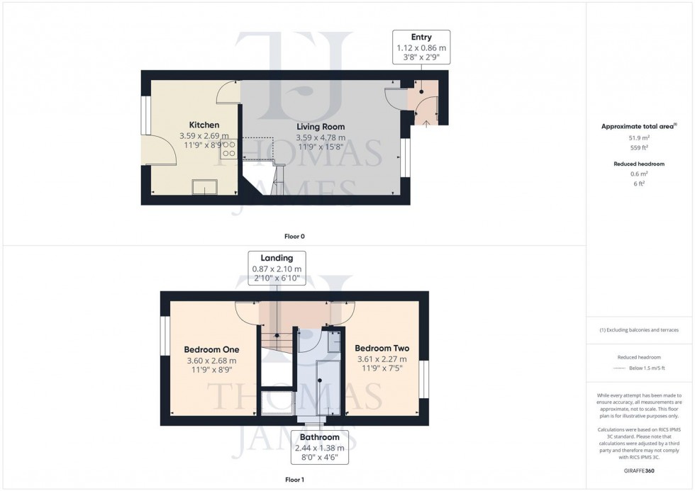 Floorplan for Cranford Gardens, West Bridgford, Nottingham