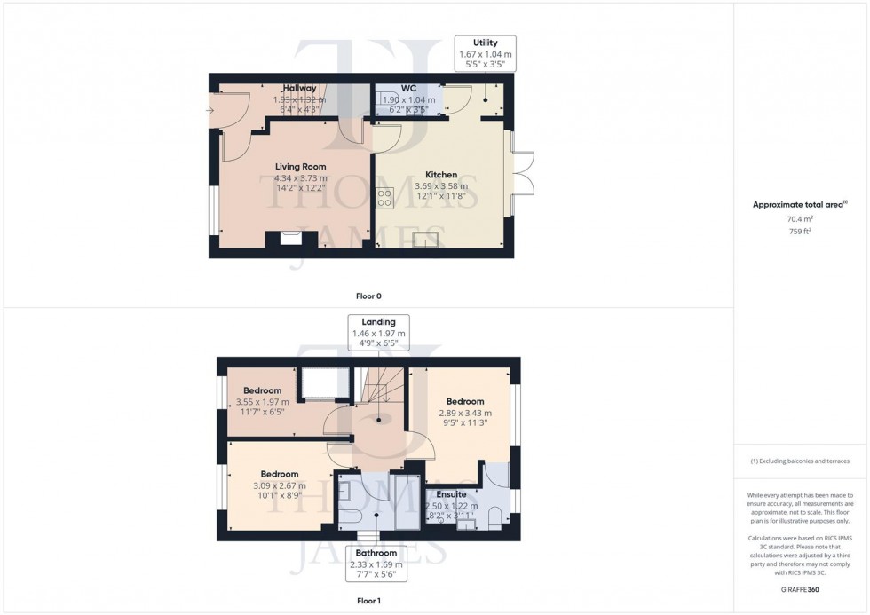 Floorplan for Price Gardens, Ruddington