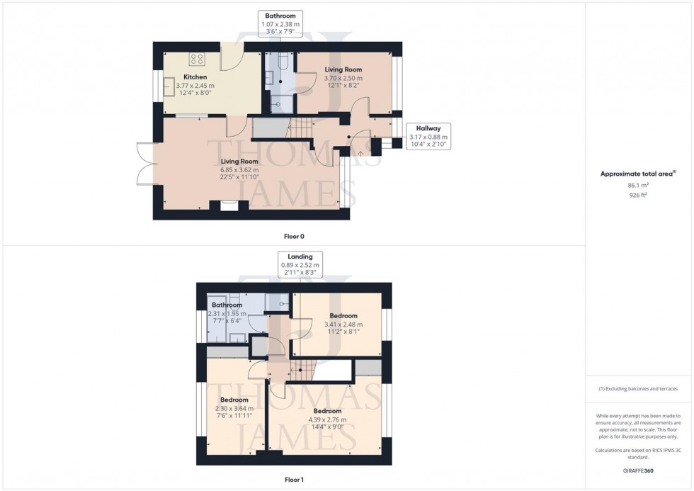 Floorplan for Churchill Drive, Ruddington, Nottingham