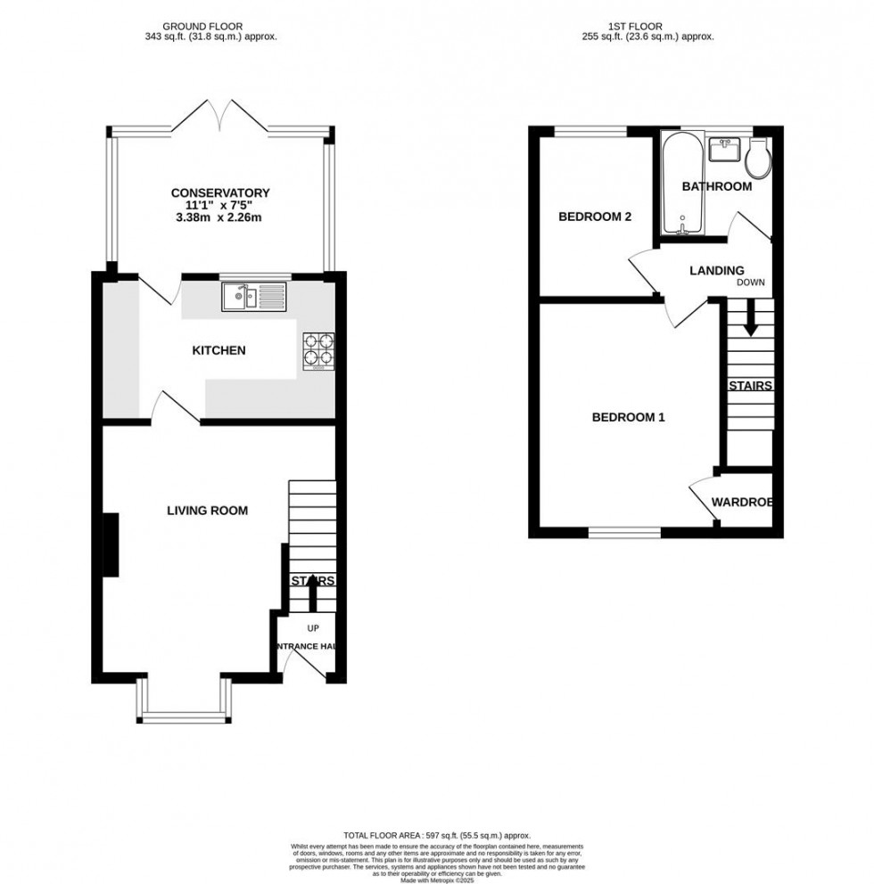 Floorplan for Thorntons Close, Cotgrave, Nottingham