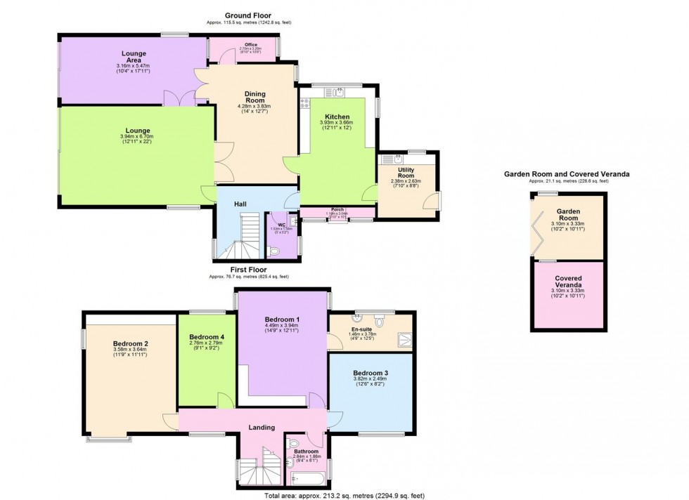 Floorplan for Manor Park, Ruddington, Nottingham