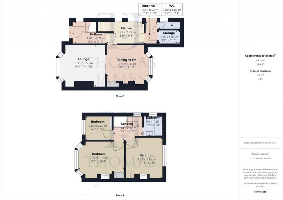 Floorplan for Upper Canaan, Ruddington, Nottingham