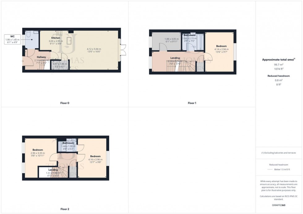 Floorplan for Bluebell Avenue, Cotgrave, Nottingham