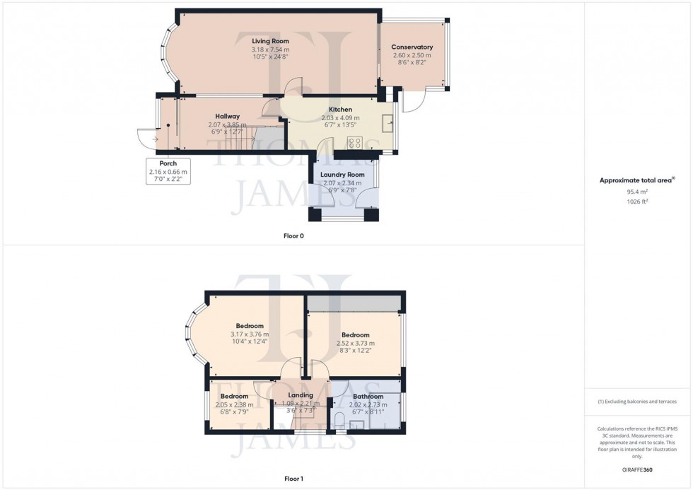 Floorplan for St. Mawes Avenue, Wilford, Nottingham
