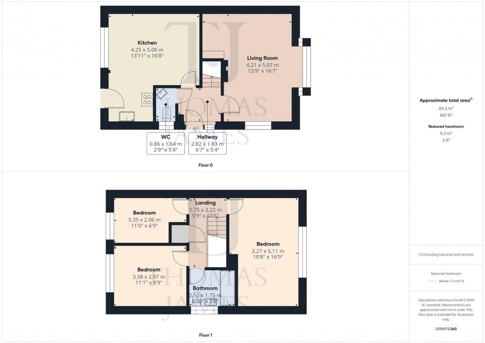 Floorplan for Stevenson Gardens, Ruddington, Nottingham