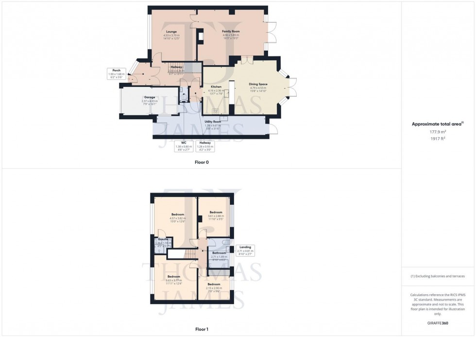 Floorplan for Distillery Street, Ruddington, Nottingham
