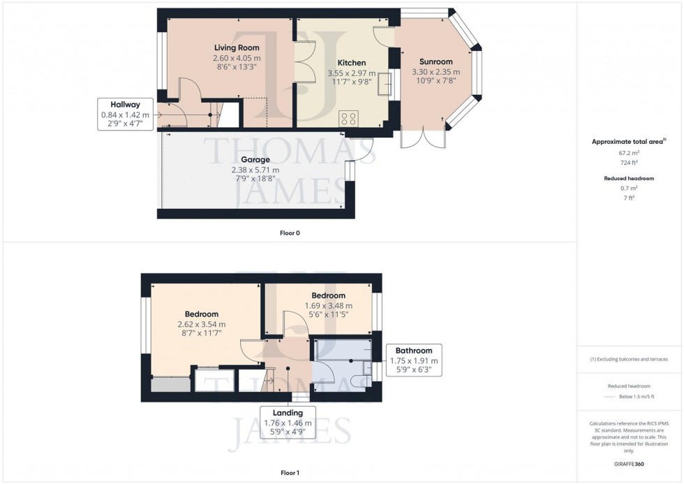 Floorplan for Samson Court, Ruddington, Nottingham