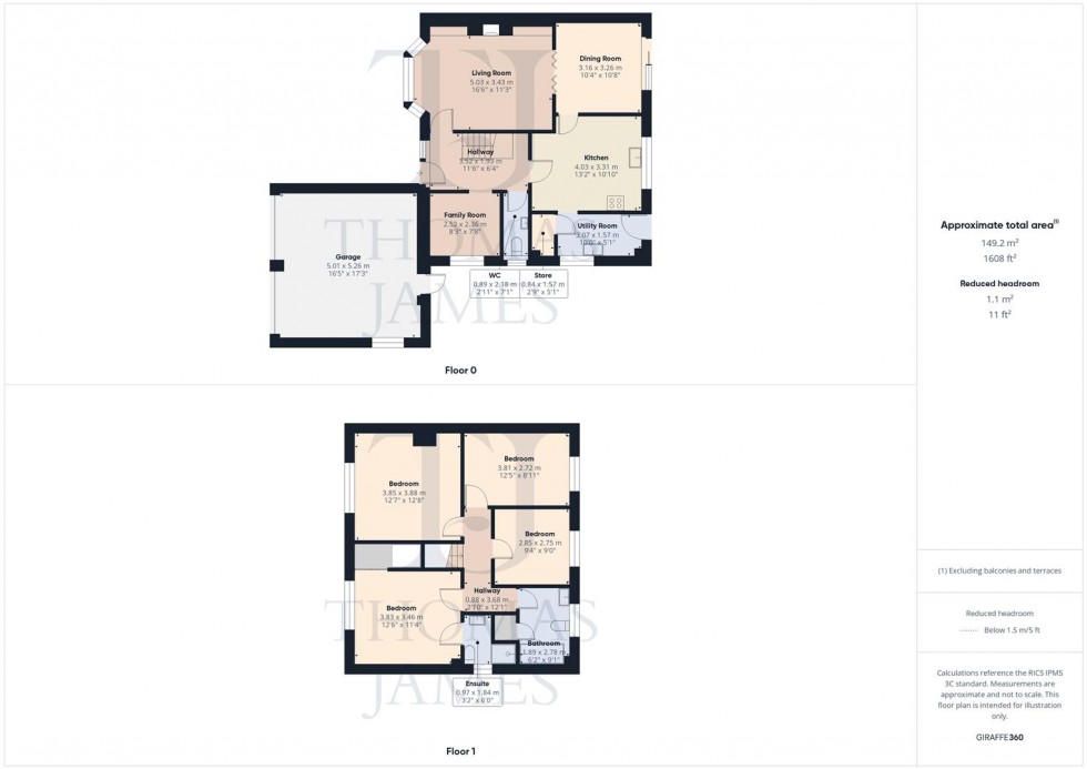 Floorplan for Miller Hives Close, Cotgrave