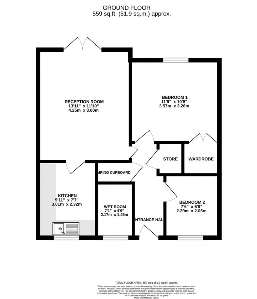 Floorplan for Glover Close, South Leverton, Retford