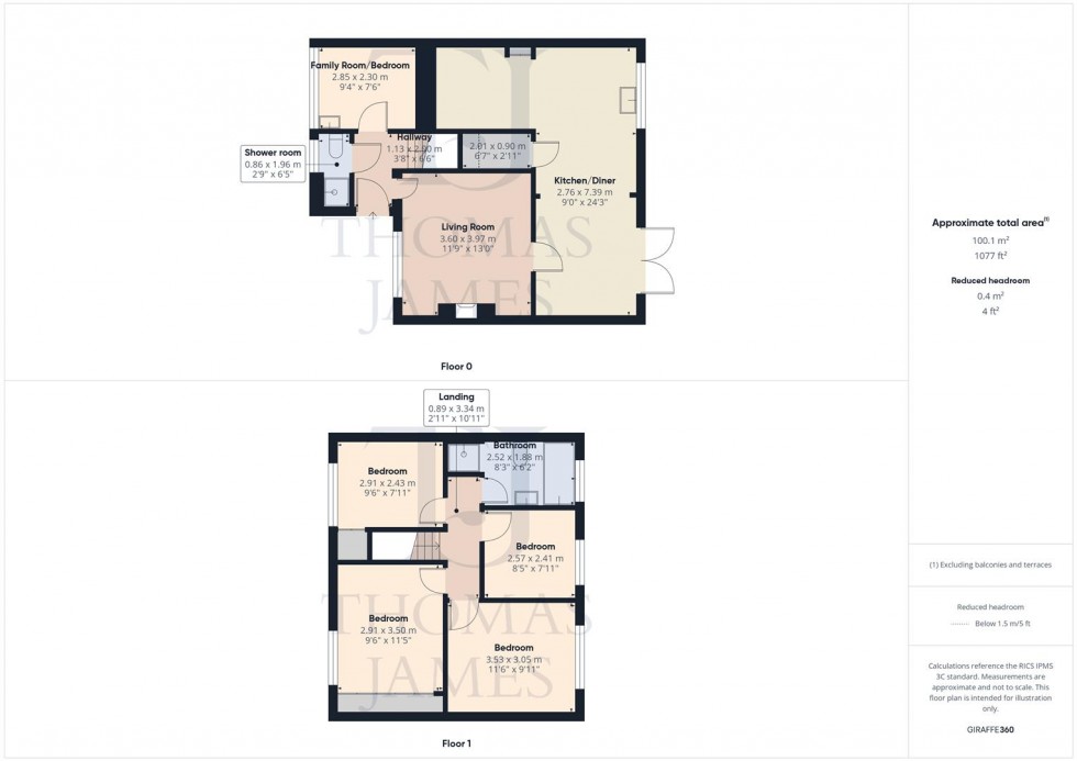 Floorplan for Ingleby Close, Cotgrave, Nottingham