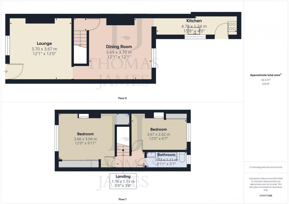 Floorplan for Camelot Street, Ruddington