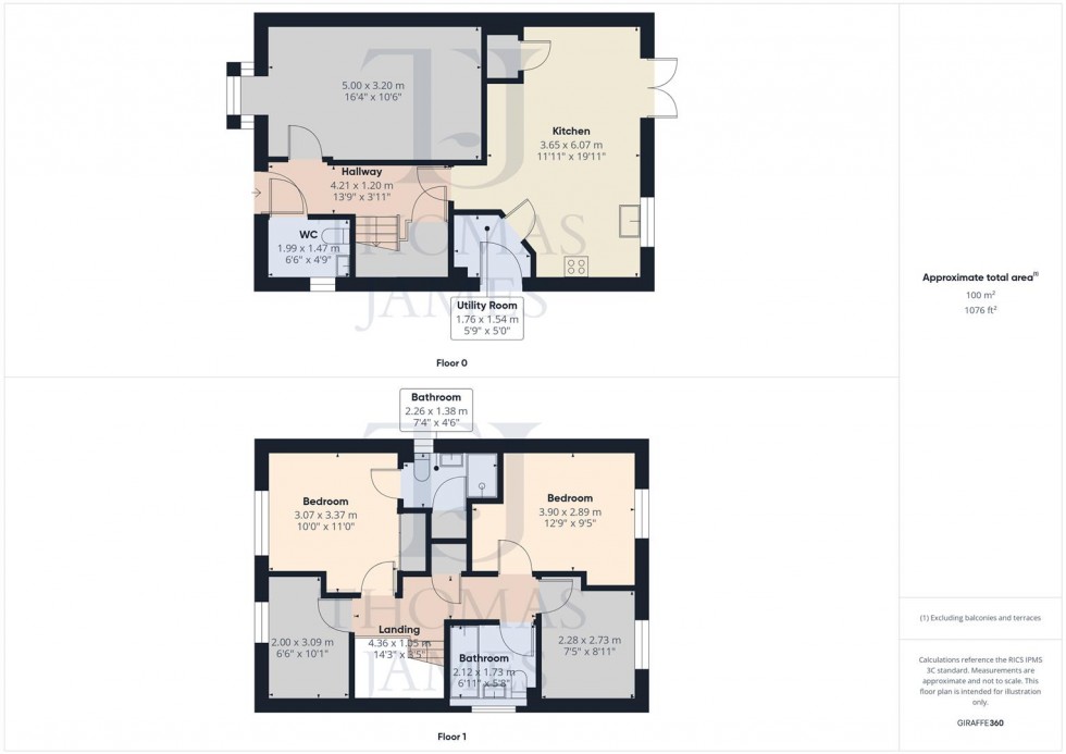 Floorplan for Fieldfare Road, Cotgrave, Nottingham