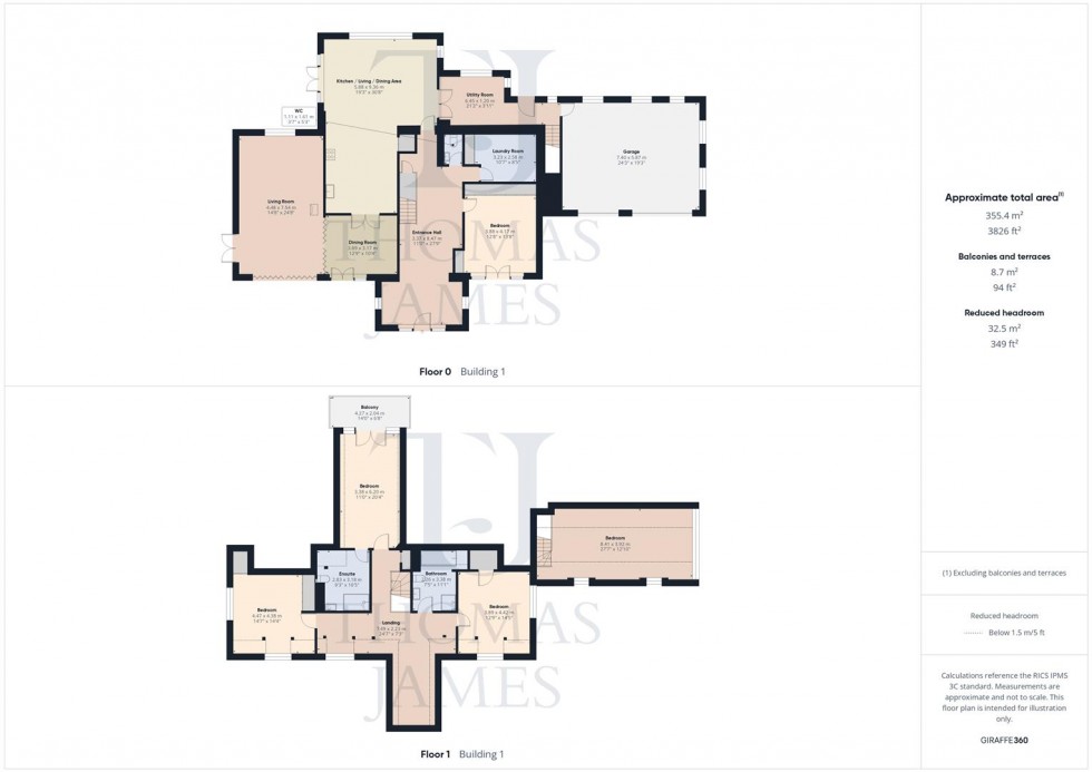 Floorplan for Ash Lane, Costock, Loughborough