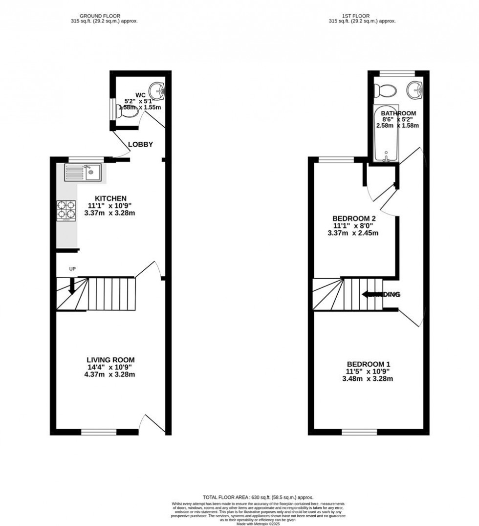 Floorplan for Dorset Street, Leicester