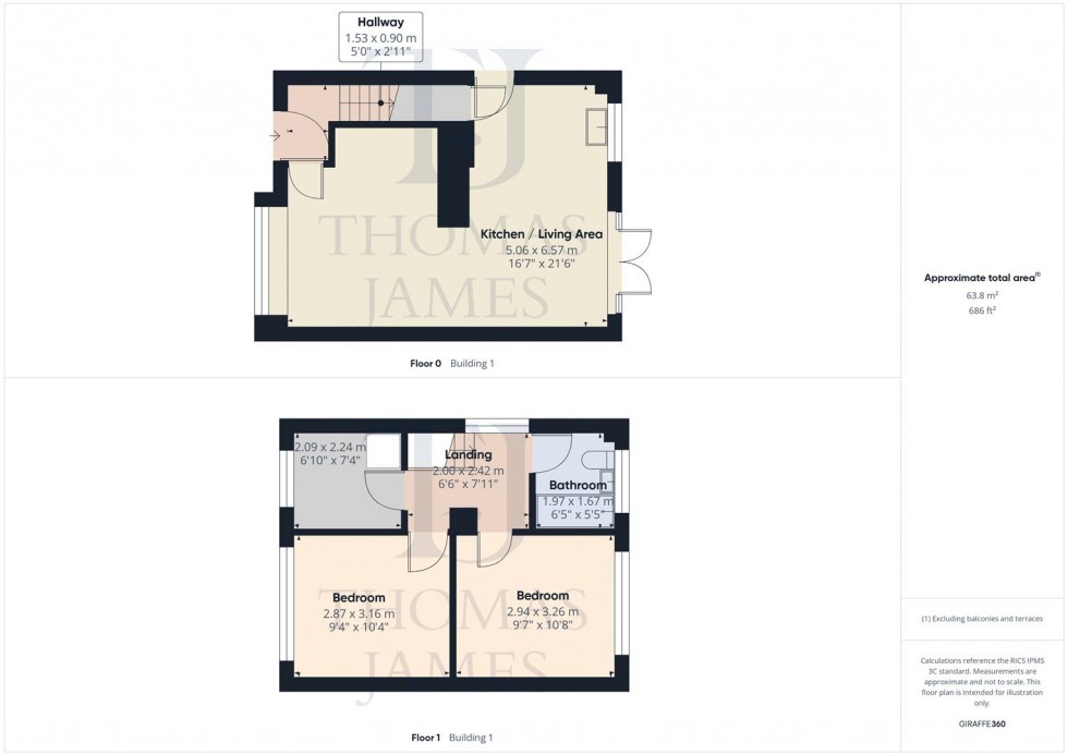 Floorplan for Fern Lea Avenue, Cotgrave, Nottingham