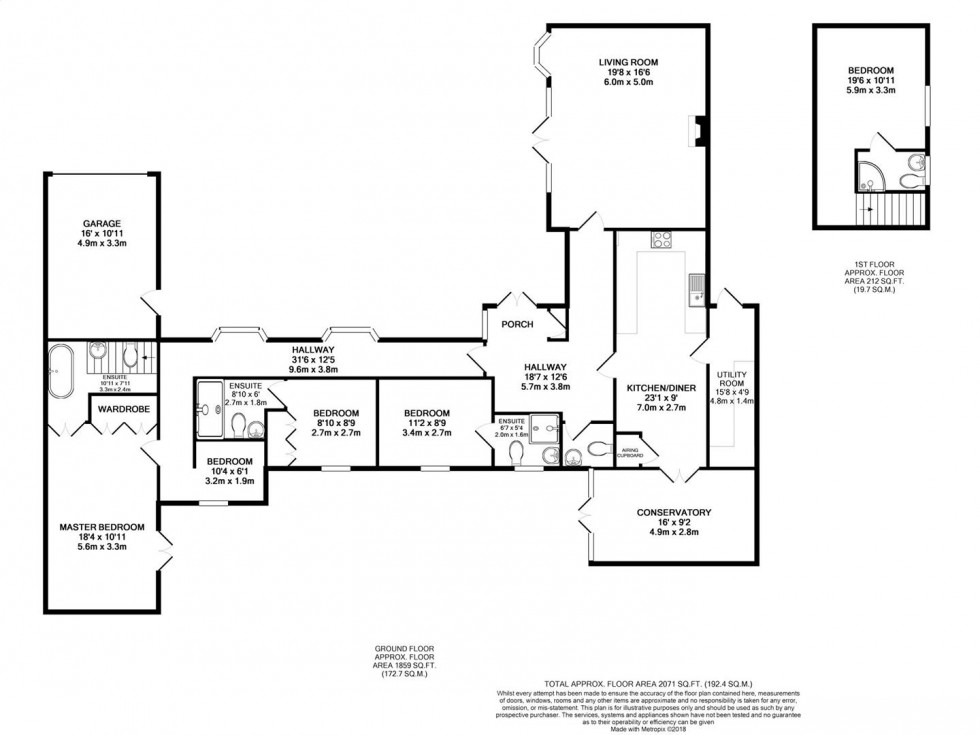Floorplan for Station Road, Plumtree, Nottingham