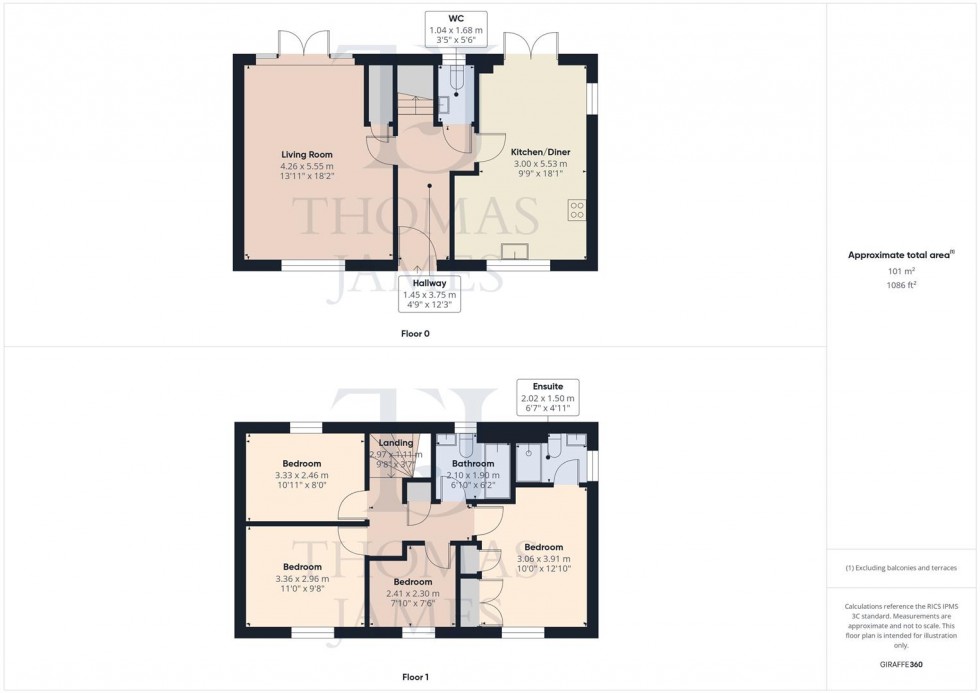 Floorplan for Wisteria Drive, Edwalton, Nottingham