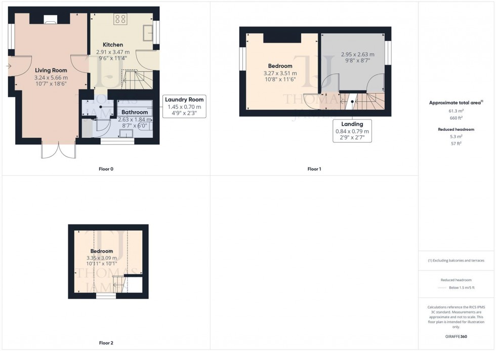 Floorplan for Widdowsons Row, Ruddington