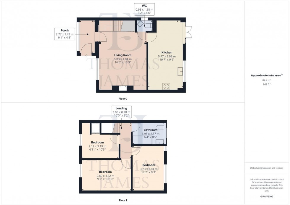 Floorplan for Garrett Grove, Nethergate, Nottingham