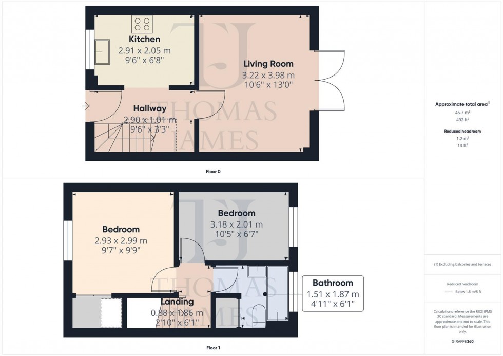 Floorplan for Parkin Close, Cropwell Bishop, Nottingham