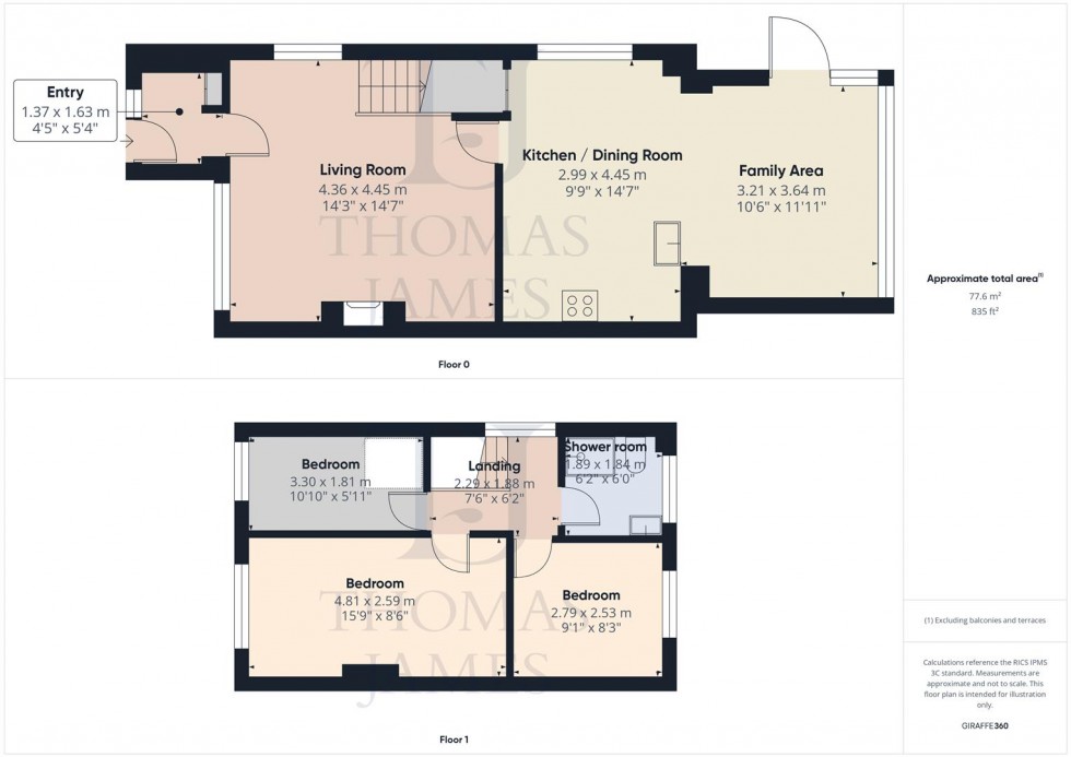 Floorplan for Smiths Close, Cropwell Bishop, Nottingham