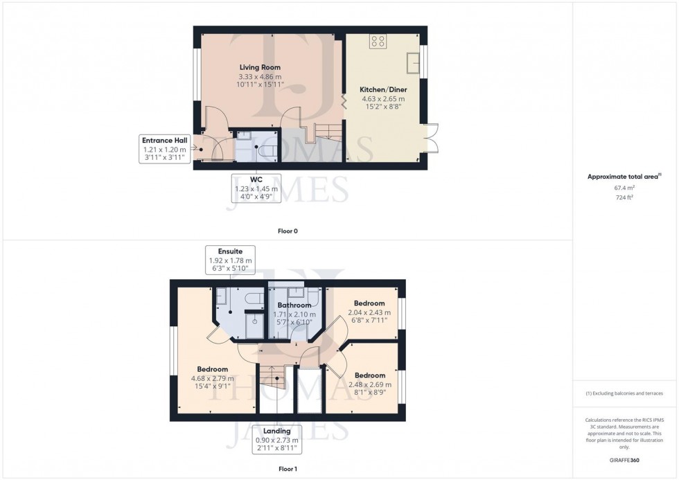 Floorplan for Old Station Drive, Ruddington, Nottingham