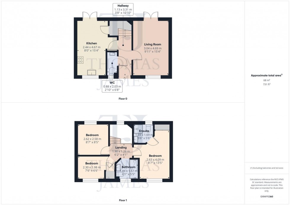 Floorplan for Woodhouse Gardens, Ruddington, Nottingham