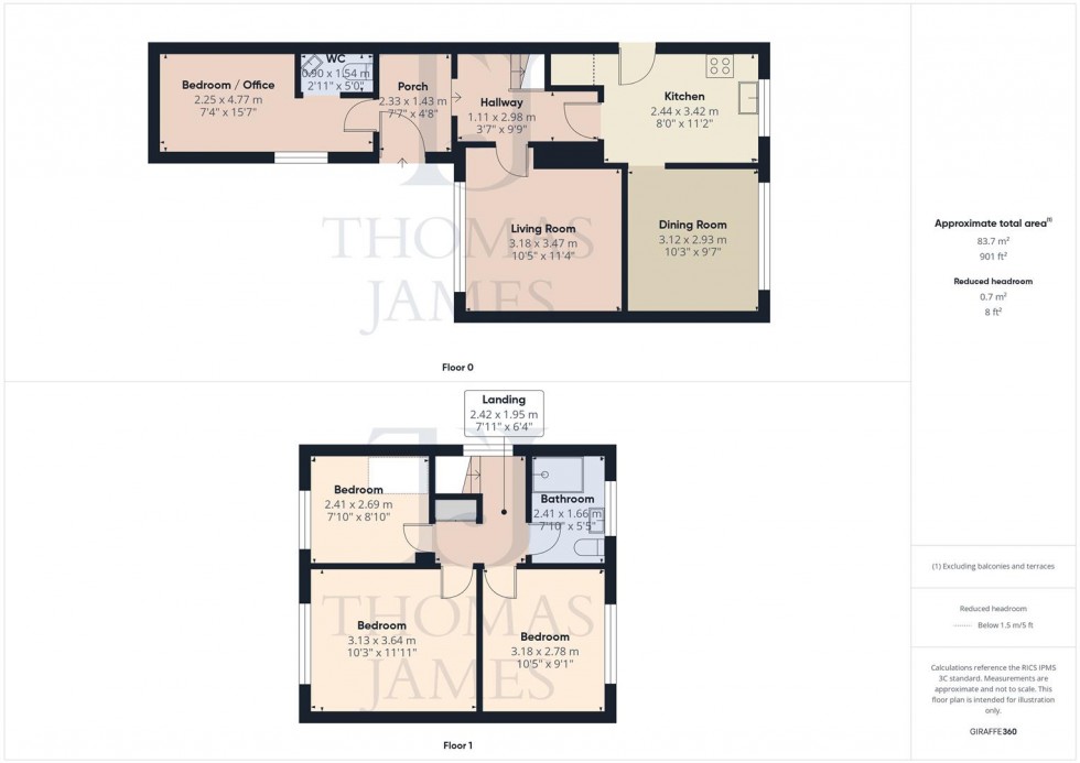 Floorplan for Savages Road, Ruddington, Nottingham