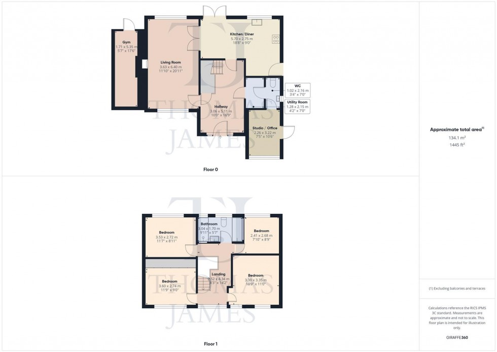 Floorplan for Musters Road, Ruddington