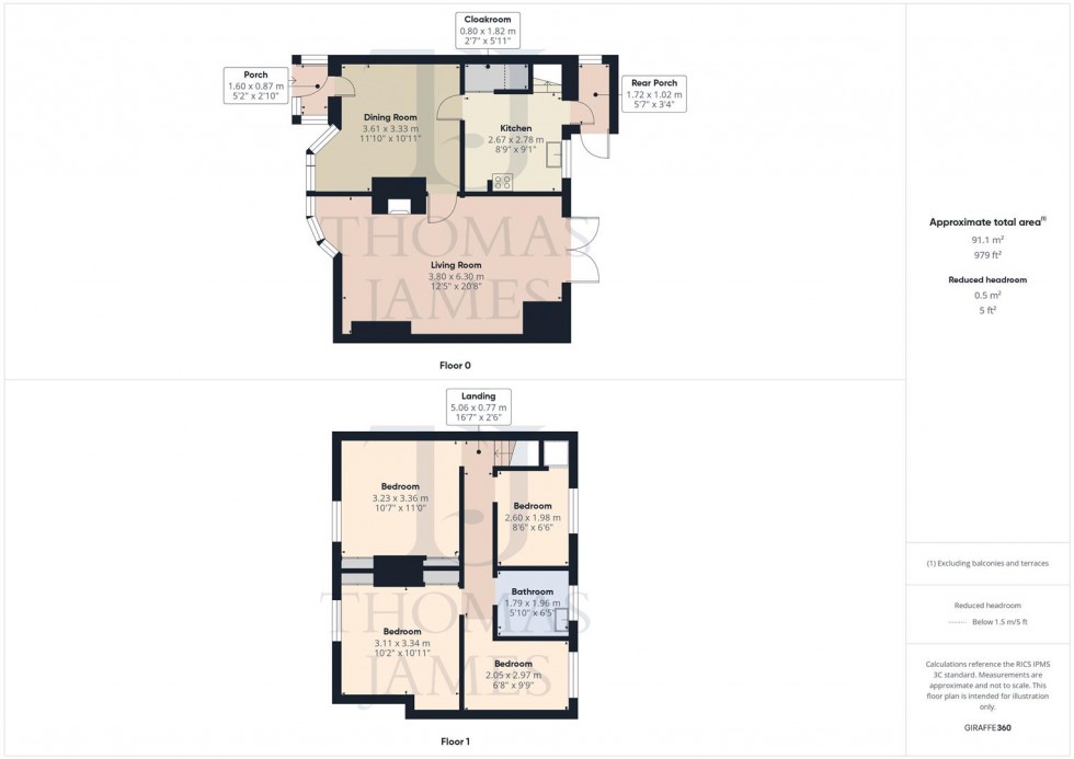 Floorplan for The Green & High Street Ruddington, Nottingham