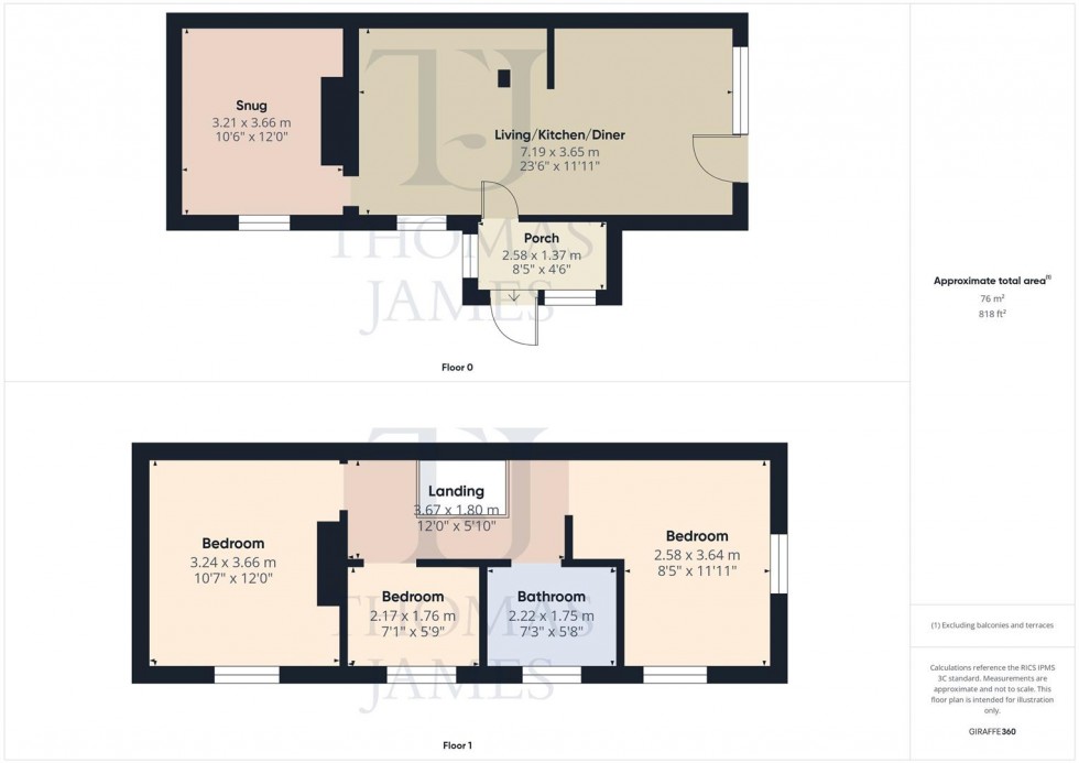 Floorplan for The Green & High Street Ruddington, Nottingham